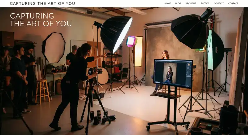 Photographe professionnel - création de site web