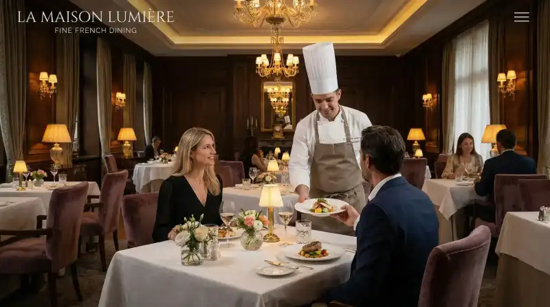 Restaurant professionnel - création de site web